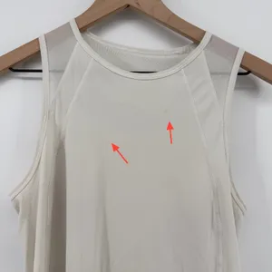 Lululemon Sculpt Tank Top White Women 4 Mesh Lightweight‎ Athleisure W1H81S READ thumbnail 2