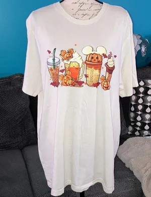 Bella Canvas 🎉4 for $20 Disney Drinks Halloween Graphic Tee, 2XL thumbnail 1