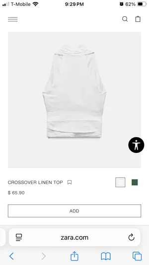 $15* - Zara Linen Top thumbnail 2