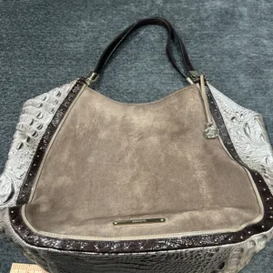 Brahmin Thelma Tote Chardonnay – Croc‎ Embossed & Suede thumbnail 2