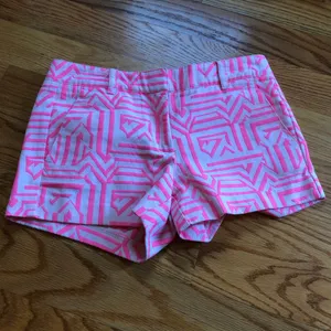 J. Crew neon hot pink tiki shorts size 0 thumbnail 7