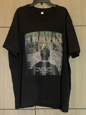 Travis Scott T-shirt Large Free Your Mind & Soul A$$ Will Follow Utopia Album thumbnail 1
