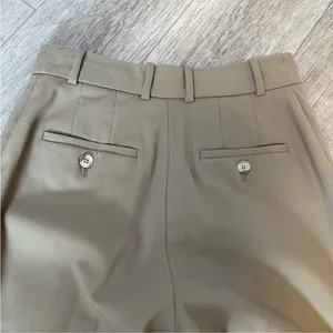 ARITZIA Babaton Agency Pant Wool Trousers Tan Front Crease Minimalist like new 0 thumbnail 5