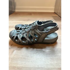 Baretraps | Women's Gray Slingback Strappy Comfort Casual Sport Sandals Shoes, 8 thumbnail 3