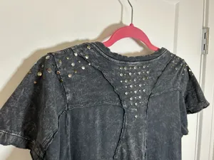 Large Affliction biker T shirt distressed thumbnail 8