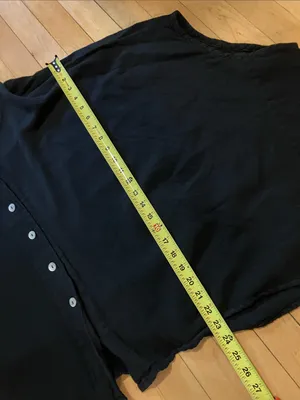 Oh My Gauze Black Oversized Button Down Shirt Size 2 Size M thumbnail 7