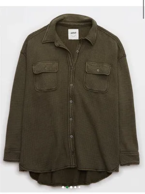 Aerie LumberJane Waffle Shirt thumbnail 4