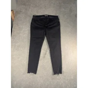 madewell 9in high rise skinny 36 Tall Button‎ Fly Fray thumbnail 2