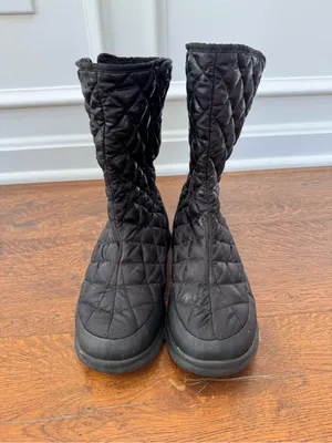 The North Face Womens Thermoball Pull On Boots Black Sz 9 Faux Fur Lining thumbnail 2