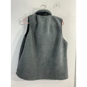 Womans Sierra Designs Vest XL Gray Sherpa Full Zip Pockets thumbnail 2