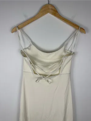 Aritzia Wilfred New‎ Dreamweaver Slit Tie Back Midi Dress Women’s Sz S thumbnail 6