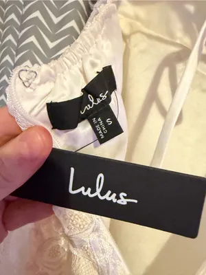 NWT LULUS | Galena Ivory Lace Applique Strapless Midi Dress, S thumbnail 8