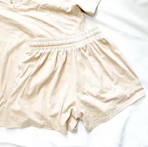Two Piece Short Sleeve Set Tan thumbnail 4