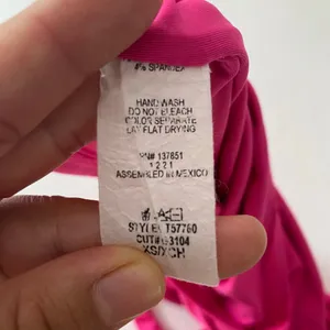 Live in the Moment Pink Cutout Tank Top XS Y2K Asymmetrical Going Out thumbnail 7