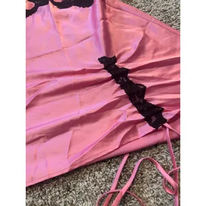 Victoria's Secret Vintage‎ 2003 Pink Satin Lace Trim Babydoll Slip Dress Small thumbnail 2