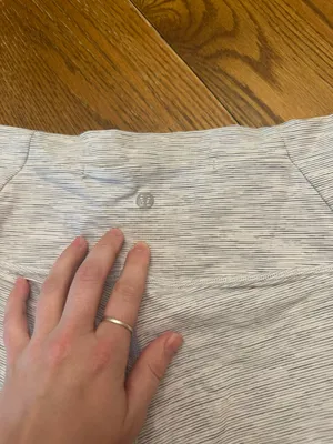 Lululemon White And Gray Mesh Leggings thumbnail 2