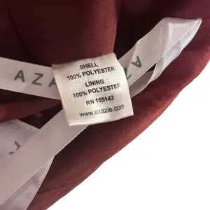 Azazie Rylee Burgundy Chiffon Bridesmaid Dress Size 10 Maxi V-Neck Slit Prom thumbnail 8