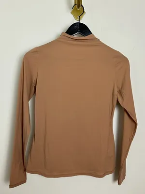 SKIMS Fits Everybody Funnel Neck Top in Sienna Size Large thumbnail 3