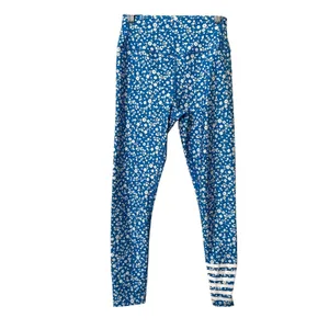 ADDISON BAY Floral Athletic Legging‎ Blue X-Small thumbnail 2