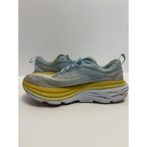 HOKA One One Bondi 8 Womens 7B Yellow Running Shoes Cushioned Athletic Sneakers thumbnail 6