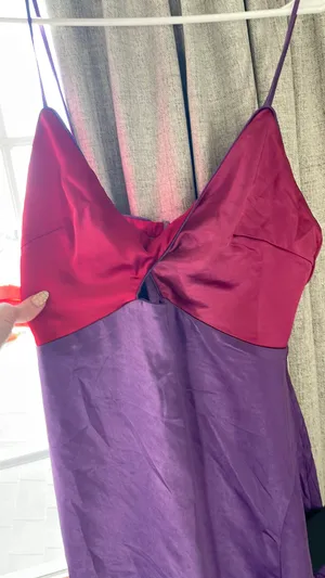 Lulu’s Pink Red And Purple Midi Dress thumbnail 2