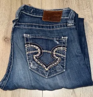Big star remy low rise fit bootcut boot blue jeans denim thumbnail 1