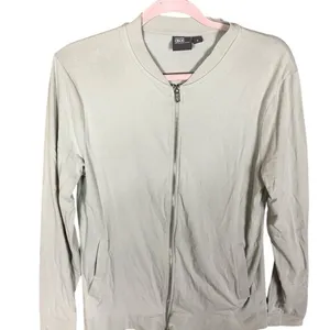 ASOS women's Gray Bomber Style Zip‎ Up Cardigan Jacket Size Medium thumbnail 3