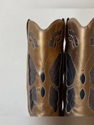 DIBA bronze butterfly cowgirl boots thumbnail 5