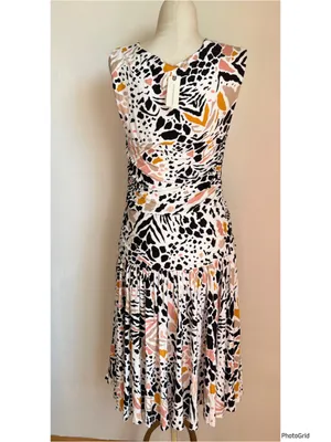 Anthropologie Ramona Printed Jersey Dress Small New Tags thumbnail 3
