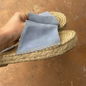 Urban Outfitters Mimi Suede Espadrille Sandals in blue size 8 / worn once thumbnail 4