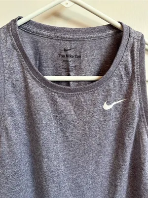 Nike Women's purple Dri-FIT Tank Top thumbnail 2