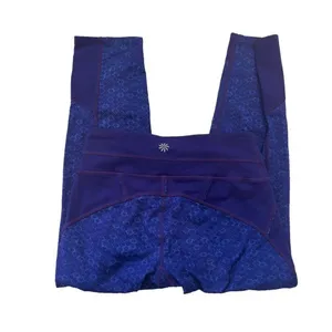 Athleta Women's Purple Honeycomb Connect Crop Capri Leggings XXS Yoga Running thumbnail 3