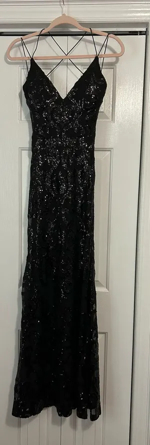 Windsor Black Formal Prom Long Dress thumbnail 1