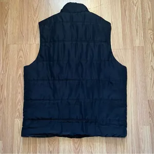Ruff Hewn Black Puffer Vest Women’s Size Large Quilted Full‎ Zip Sherpa Collar thumbnail 9