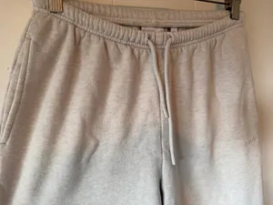 Aritzia Cozy Fleece Mega Flutter Sweatpants Heather Cloud White XS thumbnail 5