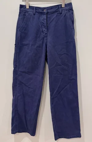 New! Betty Chow LA Size 27 Wide Leg Utility Carpenter Pants thumbnail 1