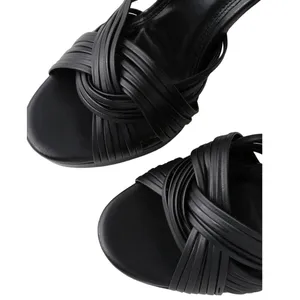 LULUS Sivan Black Platform Ankle Strap High Heels ~ Women's Shoes Size 9 thumbnail 3