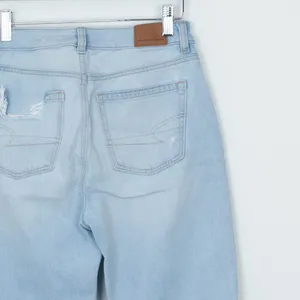 American Eagle Straight Taper Distressed Mom Jeans‎ Women's Size 00 Long thumbnail 6
