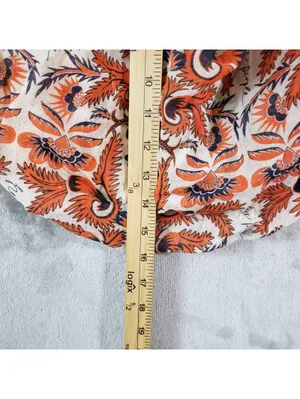 Free People Paisley Reusable Tote Shopping Bag thumbnail 3
