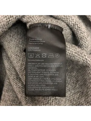 H&M Gray Midi Turtleneck Sweater Dress XS Wool Blend thumbnail 5