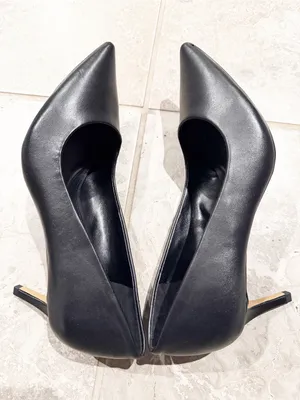 Vince Camuto Kelhia-LW Black Pointed-Toe Leather Pumps, Size 7.5, NEW thumbnail 4