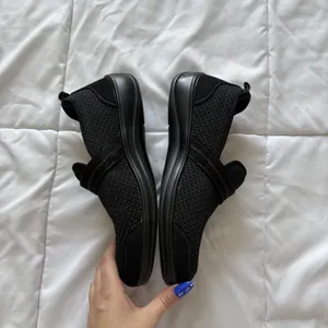 Orthofeet‎ Quincy Slip On Shoes Sneakers Womens 8 Black Comfy Workwear thumbnail 2