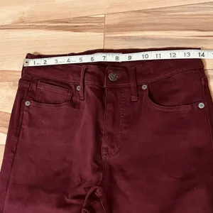 Madewell Women's Skinny Pant Sz 26x29 Maroon 19" Rise thumbnail 4