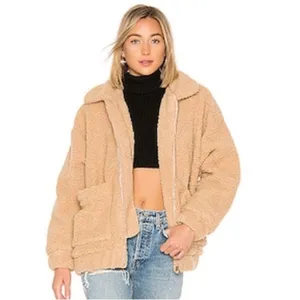 I AM GIA x REVOLVE Size Medium teddy Sherpa jacket‎ full zip thumbnail 4