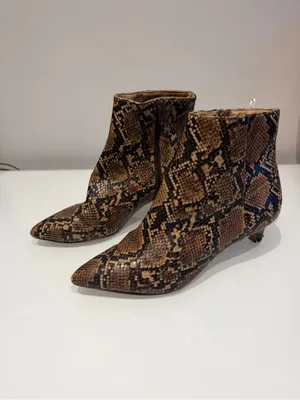 H&M Faux Snake Skin Booties thumbnail 4