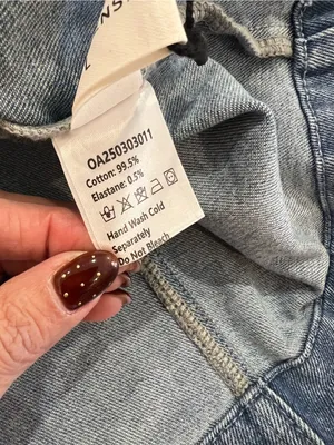 COMMENSE Halter Neck Buckle Detail Denim Dress COLOR - Blue, NWT Large thumbnail 11