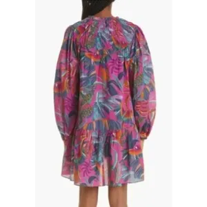 Farm Rio Rainbow Macaws Mini Dress Women's Sz. M thumbnail 2