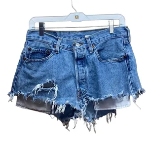 Levi's 501 Distressed Cut Off Shorts 32 thumbnail 1