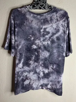 Lululemon Crescent Tee sheer Diamond Dye Glacier Grey Moon size 8 thumbnail 2
