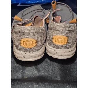 NWOT Hey Dude Womens Washed Canvas Charcoal‎ Wendy Shoes 9 thumbnail 3